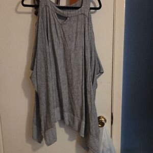 Chic Striped Gray Tank Top